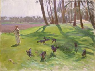 Landscape with Goatherd, 1890–91 (oil on canvas) | Obraz na stenu