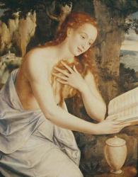 Mary Magdalene en Prayer (oil on wood) | Obraz na stenu