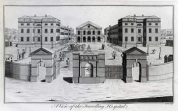 A View of the Foundling Hospital, 1756 (engraving) | Obraz na stenu