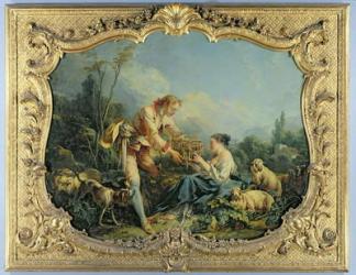The Obliging Shepherd (oil on canvas) | Obraz na stenu