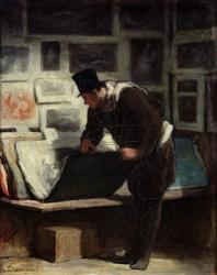 The Collector of Engravings, c.1860-62 (oil on canvas) | Obraz na stenu