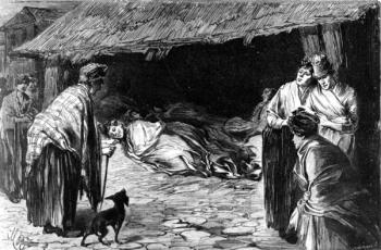 Outcasts Sleeping in Sheds in Whitechapel, 1888 (engraving) | Obraz na stenu