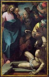 The Resurrection of Lazarus (oil on canvas) | Obraz na stenu
