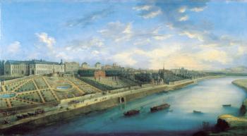 View of Passy and Chaillot from Grenelle (oil on canvas) | Obraz na stenu