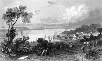 Manningtree, Essex, engraved by Charles Mottram, 1832 (engraving) | Obraz na stenu