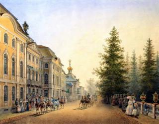 Court Departure at the Main Entrance of the Great Palace, 1852 (w/c on paper) | Obraz na stenu