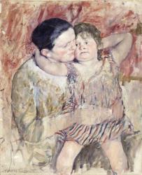 Woman and Child (Mathilde Holding a Child), c.1900 (oil on canvas) | Obraz na stenu