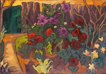 Mum's Garden, 2003 (oil on board) | Obraz na stenu