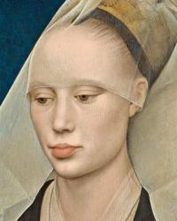 Portrait of a Lady, c.1460 (oil on panel) (detail of 741888) | Obraz na stenu
