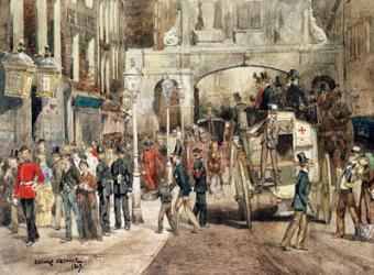 London Street, 1869 (w/c on paper) | Obraz na stenu