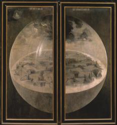 The Creation of the World, closed doors of the triptych 'The Garden of Earthly Delights', c.1500 (oil on panel) (see also 3425) | Obraz na stenu