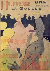 Poster advertising 'La Goulue' at the Moulin Rouge, 1891 (litho) | Obraz na stenu