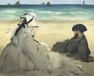 On the Beach, 1873 (oil on canvas) | Obraz na stenu