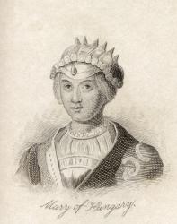 Mary of Habsburg, from 'Crabb's Historical Dictionary', published 1825 (litho) | Obraz na stenu