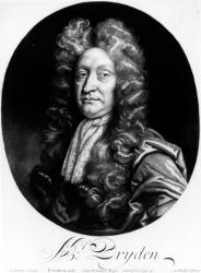 John Dryden (1631-1700) engraved by William Faithorne (1616-91) (engraving) (b&w photo) | Obraz na stenu