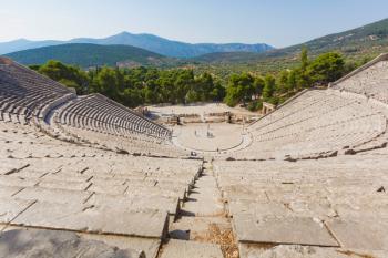 Epidaurus, Greece. The theatre. (photo) | Obraz na stenu