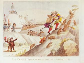 The Great Migration of the King of Marmots, 1792 (w/c on paper) | Obraz na stenu