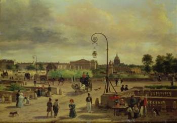 La Place de la Concorde in 1829 (oil on canvas) (see also 215188) | Obraz na stenu