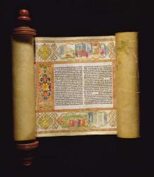 Ms.OR.85 Scroll of Esther, 1781 (vellum) | Obraz na stenu
