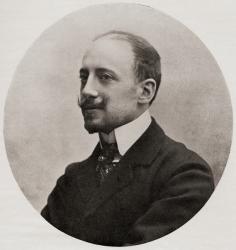 Gabrielle D'Annunzio, 1863-1938. Italian poet, novelist and playwright. From the book "The Masterpiece Library of Short Stories" volume 2 Italian. | Obraz na stenu
