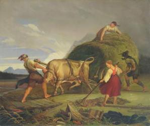 Harvesting the Hay Before the Storm, 1844 (oil on canvas) | Obraz na stenu