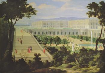 The Orangerie at the Chateau de Versailles (oil on canvas) | Obraz na stenu