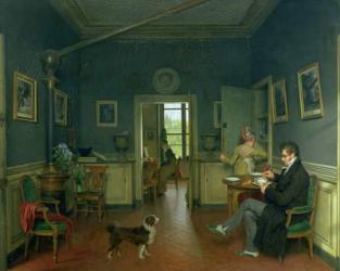 Interior of a Dining Room, 1816 (oil on canvas) (see 113187 for detail) | Obraz na stenu