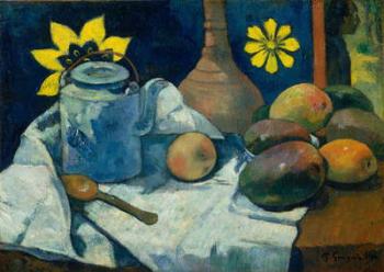Still Life with Teapot and Fruit, 1896 (oil on canvas) | Obraz na stenu