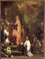 The Mass of St. Gregory (oil on canvas) | Obraz na stenu