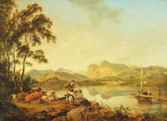 Langdale Pikes from Lowood, c.1800-06 (oil on canvas) | Obraz na stenu