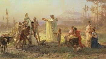 Hermes' Consecration, 1874 (oil on canvas) | Obraz na stenu