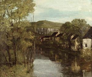 The Reflection of Ornans, c.1872 (oil on canvas) | Obraz na stenu