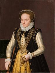 Portrait of an unknown French Nobleman, 1560-9 (oil on panel) | Obraz na stenu