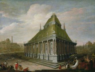 The Seven Wonders of the World: The Mausoleum at Halicarnassus (oil on canvas) | Obraz na stenu