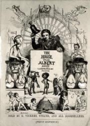 Titlepage from 'The House that Albert Built',1880 (engraving) (b/w photo | Obraz na stenu