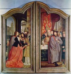 The Holy Kinship, or the Altarpiece of St. Anne, detail of the reverse of the central panels, 1509 (oil on panel) | Obraz na stenu