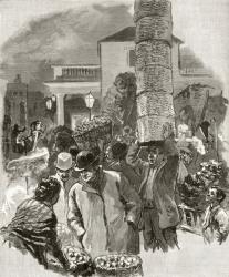 Early Morning in Covent Garden, from 'London Pictures: Drawn with Pen and Pencil', by Rev. Richard Lovett, published 1890 (litho) | Obraz na stenu