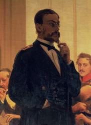 Nikolai Andreyevich Rimsky-Korsakov (1844-1908), from Slavonic Composers, 1890s (oil on canvas) (detail) | Obraz na stenu