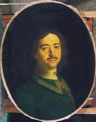 Portrait of Peter the Great (1672-1725) (oil on canvas) | Obraz na stenu