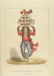 Jaw-Bone, or House John-Canoe, plate 3 from 'Sketches of Character...', 1838 (colour litho) | Obraz na stenu