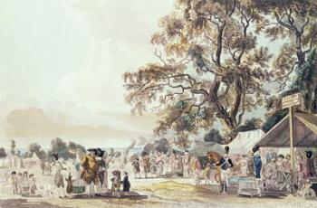 The Encampment in Hyde Park, 1780 (colour aquatint) | Obraz na stenu