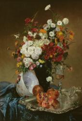 Still Life with Flowers and Pomegranates | Obraz na stenu