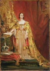 Queen Victoria (1819-1901) Taking the Coronation Oath, 28th June 1838 (oil on panel) | Obraz na stenu