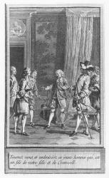 Illustration from 'The Life and Adventures of Mr. Cleveland, Natural Son of Oliver Cromwell' by Abbé Prévost (engraving) | Obraz na stenu