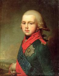 Portrait of Grand Duke Konstantin Pavlovich (1779-1831) 1795 (oil on canvas) | Obraz na stenu