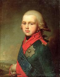 Portrait of Grand Duke Konstantin Pavlovich (1779-1831) 1795 (oil on canvas) | Obraz na stenu