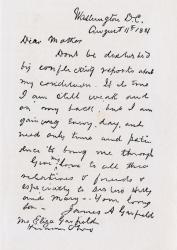 Letter from James Abram Garfield to his mother, from 'From Log Cabin to White House' by William M. Thayer, published by Hodder & Stoughton, 1905 (litho) | Obraz na stenu