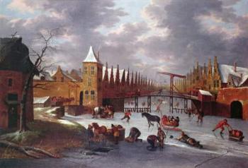 Amsterdam City Gate (oil on canvas) | Obraz na stenu