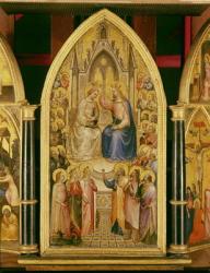 The Coronation of the Virgin, and Other Scenes, 1367 (egg tempera on poplar) | Obraz na stenu