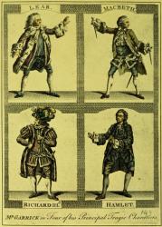 Four Tragic Roles (engraving) | Obraz na stenu